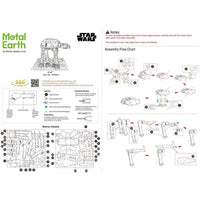 Star Wars - Unpainted Imperial AT-AT Figure Model Kit (Steel, Moderate Difficulty) - Fascinations - Metal Earth Series