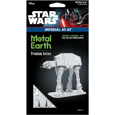 Star Wars - Unpainted Imperial AT-AT Figure Model Kit (Steel, Moderate Difficulty) - Fascinations - Metal Earth Series