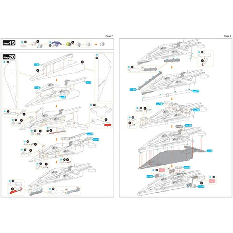 Star Wars - Unpainted Imperial Light Cruiser Ship Figure Model Kit (Steel, Challenging Difficulty) - Fascinations - Metal Earth Premium Series