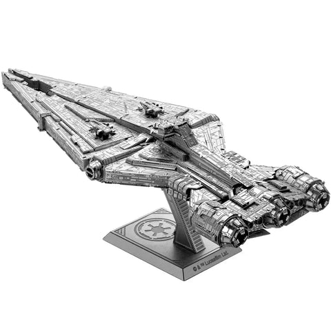 Star Wars - Unpainted Imperial Light Cruiser Ship Figure Model Kit (Steel, Challenging Difficulty) - Fascinations - Metal Earth Premium Series