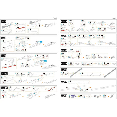Star Wars - Unpainted Imperial Light Cruiser Ship Figure Model Kit (Steel, Challenging Difficulty) - Fascinations - Metal Earth Premium Series