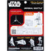 Star Wars - Unpainted Imperial Shuttle Figure Model Kit (Steel, Moderate Difficulty) - Fascinations - Metal Earth Series
