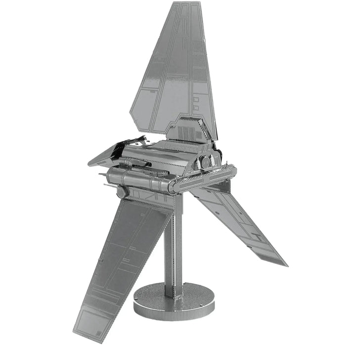 Star Wars - Unpainted Imperial Shuttle Figure Model Kit (Steel, Moderate Difficulty) - Fascinations - Metal Earth Series