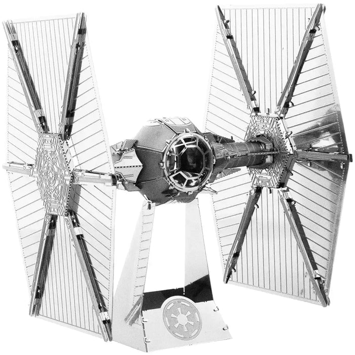 Star Wars - Unpainted Imperial TIE Fighter Figure Model Kit (Steel, Challenging Difficulty) - Fascinations - Metal Earth Series