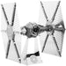 Star Wars - Unpainted Imperial TIE Fighter Figure Model Kit (Steel, Challenging Difficulty) - Fascinations - Metal Earth Series