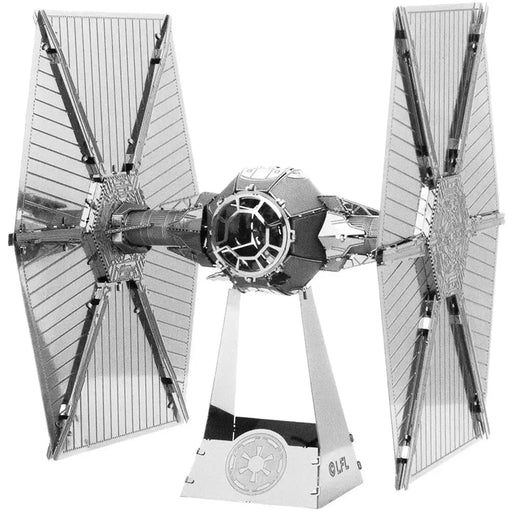 Star Wars - Unpainted Imperial TIE Fighter Figure Model Kit (Steel, Challenging Difficulty) - Fascinations - Metal Earth Series