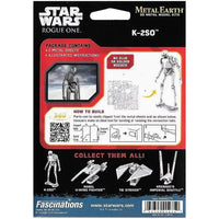 Star Wars - Unpainted K-2SO Figure Model Kit (Steel, Expert Difficulty) - Fascinations - Metal Earth Series