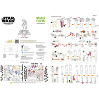 Star Wars - Unpainted K-2SO Figure Model Kit (Steel, Expert Difficulty) - Fascinations - Metal Earth Series