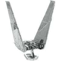 Star Wars - Unpainted Kylo Ren's Command Shuttle Figure Model Kit (Steel, Challenging Difficulty) - Fascinations - Metal Earth Series
