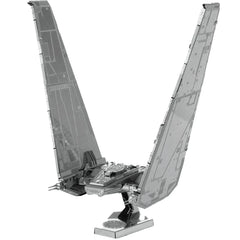 Star Wars - Unpainted Kylo Ren's Command Shuttle Figure Model Kit (Steel, Challenging Difficulty) - Fascinations - Metal Earth Series