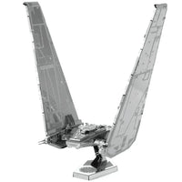 Star Wars - Unpainted Kylo Ren's Command Shuttle Figure Model Kit (Steel, Challenging Difficulty) - Fascinations - Metal Earth Series