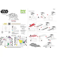 Star Wars - Unpainted Snowspeeder Figure Model Kit (Steel, Moderate Difficulty) - Fascinations - Metal Earth Series