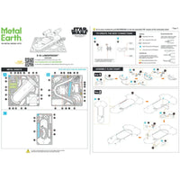 Star Wars - X-34 Landspeeder Figure Model Kit (Steel, Moderate Difficulty) - Fascinations - Metal Earth Series