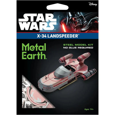 Star Wars - X-34 Landspeeder Figure Model Kit (Steel, Moderate Difficulty) - Fascinations - Metal Earth Series