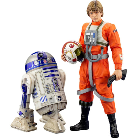 Star Wars - X-Wing Pilot Luke Skywalker Figure Model Kit (1:10 Scale, Pre-Painted) - Kotobukiya - ArtFX+ Series