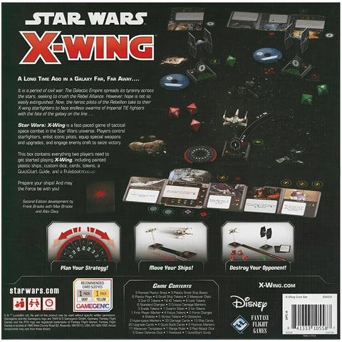 Star Wars X-Wing Second Edition Core Set - Miniature War Board Game for Family, and Adults (2 Players, Ages 14+) - Atomic Mass Games