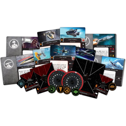Star Wars X-Wing Second Edition Core Set - Miniature War Board Game for Family, and Adults (2 Players, Ages 14+) - Atomic Mass Games