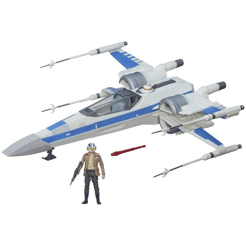 Star Wars: Episode VII [The Force Awakens] - Resistance X-Wing Vehicle with Poe Dameron Figure - Hasbro - (2015) - Image 2