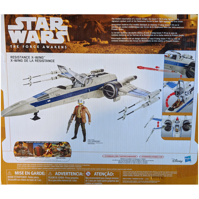 Star Wars: Episode VII [The Force Awakens] - Resistance X-Wing Vehicle with Poe Dameron Figure - Hasbro - (2015)