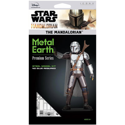 Star Wars: The Mandalorian - The Mandalorian 3D Figure Model Kit (Steel, Hard Difficulty) - Fascinations - Metal Earth Premium Series - (2020)