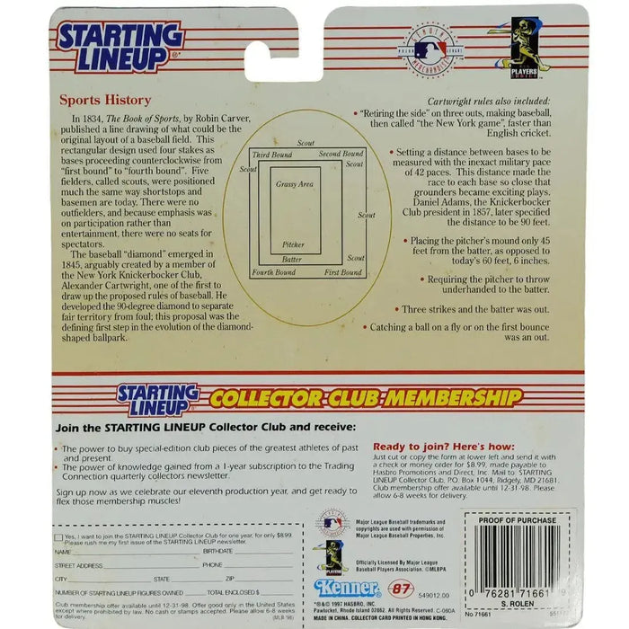 Starting Lineup [MLB: Philadelphia Phillies] - Scott Rolen Baseball Figure - Kenner - 1998 Edition Extended Series