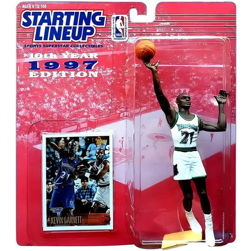 Starting Lineup [NBA: Minnesota Timberwolves] - Kevin Garnett Basketball Figure (5") - Kenner - 10th Year 1997 Edition Series
