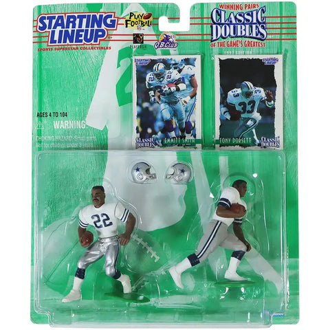 Starting Lineup [NFL: Dallas Cowboys] - Emmitt Smith & Tony Dorsett Football Figure Set - Kenner - 1997 Classic Doubles Series