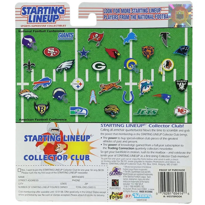 Starting Lineup [NFL: Washington Redskins / Commanders] - Michael Westbrook Football Figure - Kenner - 1997 Edition Series