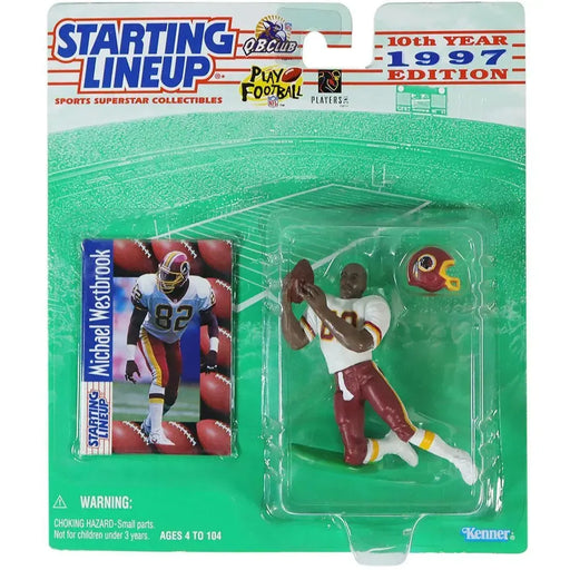 Starting Lineup [NFL: Washington Redskins / Commanders] - Michael Westbrook Football Figure - Kenner - 1997 Edition Series