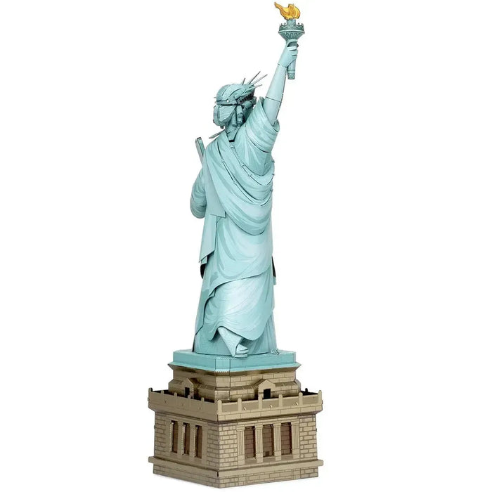 Statue of Liberty Figure Model Kit (Steel, Challenging Difficulty) - Fascinations - Metal Earth Premium Series