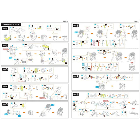 Statue of Liberty Figure Model Kit (Steel, Challenging Difficulty) - Fascinations - Metal Earth Premium Series