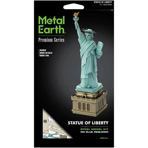 Statue of Liberty Figure Model Kit (Steel, Challenging Difficulty) - Fascinations - Metal Earth Premium Series