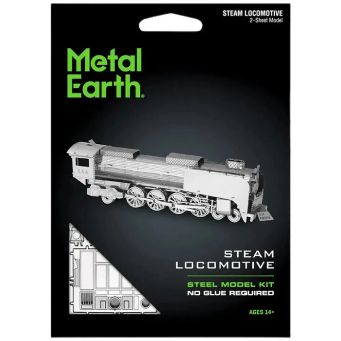 Steam Locomotive Figure Model Kit (Steel, Moderate Difficulty) - Fascinations - Metal Earth Series