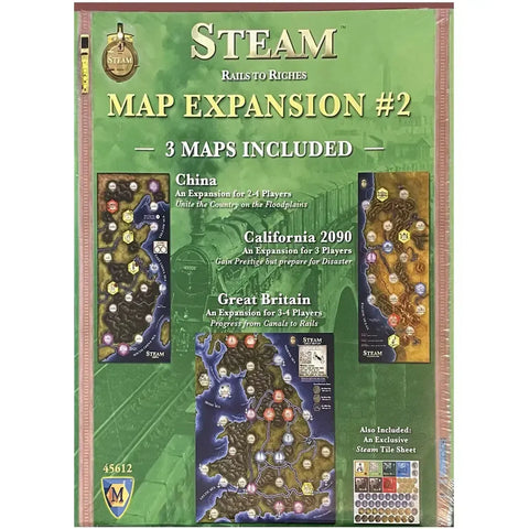 Steam: Rails to Riches [Map Expansion #2] - Board Game Expansion - Mayfair Games