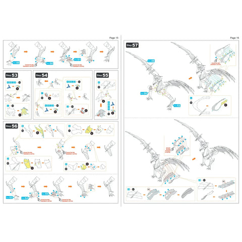 Steel Dragon Figure Model Kit (Steel, Hard Difficulty) - Fascinations - Metal Earth Premium Series - (2023) - Image 14