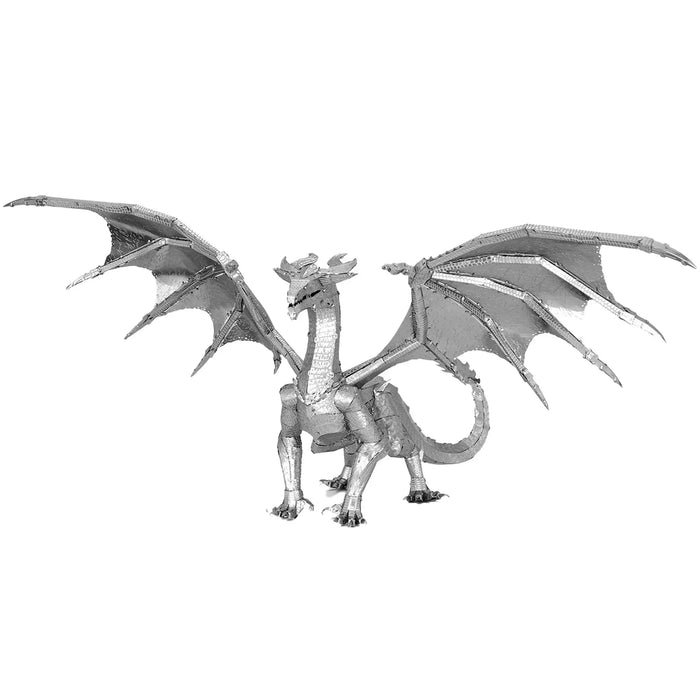 Steel Dragon Figure Model Kit (Steel, Hard Difficulty) - Fascinations - Metal Earth Premium Series - (2023)