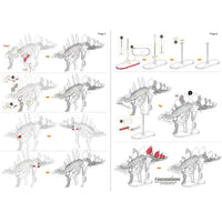 Stegosaurus Skeleton Dinosaur 3D Figure Model Kit (Steel, Moderate Difficulty...- Image 10