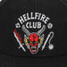 Stranger Things - Hellfire Club Snapback Hat (Pre-Curved Bill) - Bioworld