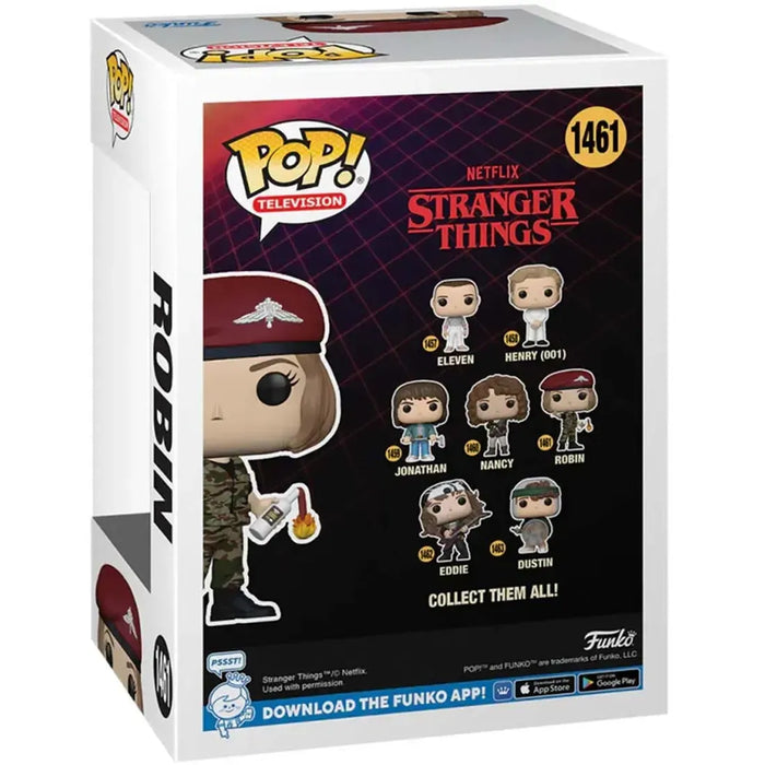 Stranger Things - Hunter Robin with Molotov Cocktail Figure (3.95") - Funko - Pop! Television Series (1461)
