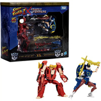 Street Fighter II x Transformers - Autobot Hot Rod as Ken & Arcee as Chun-Li Action Figure Set - Tomy