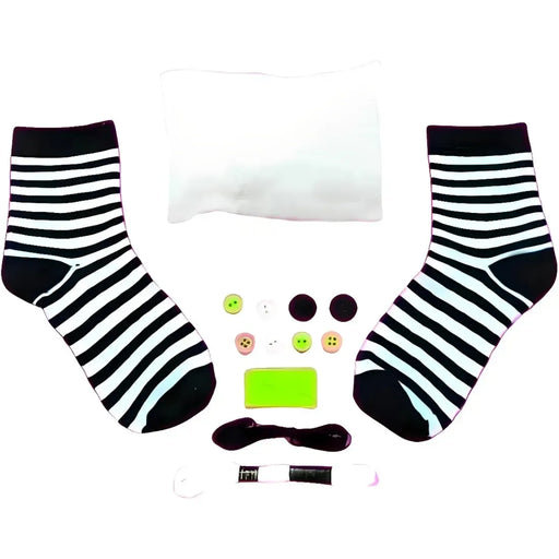 Stuart Stripe - Zebra Sock Doll Sewing Arts & Craft Toy - Small World Toys
