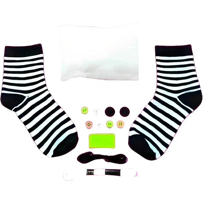 Stuart Stripe - Zebra Sock Doll Sewing Arts & Craft Toy - Small World Toys