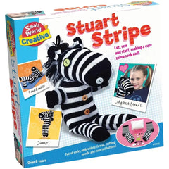 Stuart Stripe - Zebra Sock Doll Sewing Arts & Craft Toy - Small World Toys