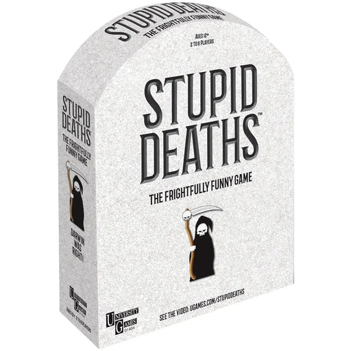 Stupid Deaths - Trivia Party Board Game for Family and Adults (2-6 Players, Age 12+) - University Games