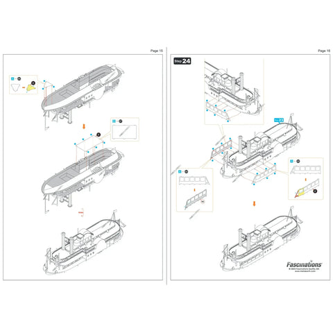 Sultana Steamboat 3D Figure Model Kit (1:624 Scale, Steel, Easy Difficulty) - Fascinations - Metal Earth Series - (2024) - Image 12
