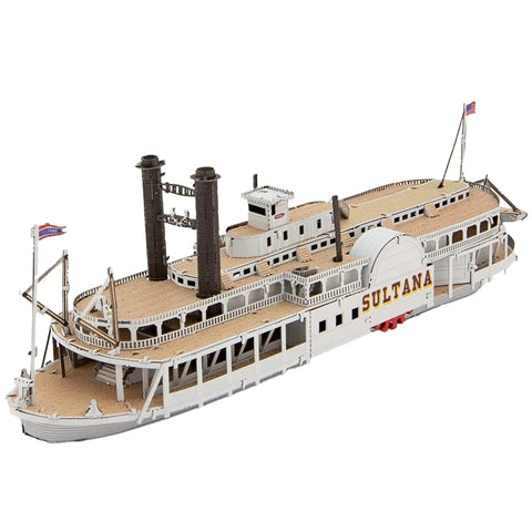 Sultana Steamboat 3D Figure Model Kit (1:624 Scale, Steel, Easy Difficulty) - Fascinations - Metal Earth Series - (2024) - Image 2
