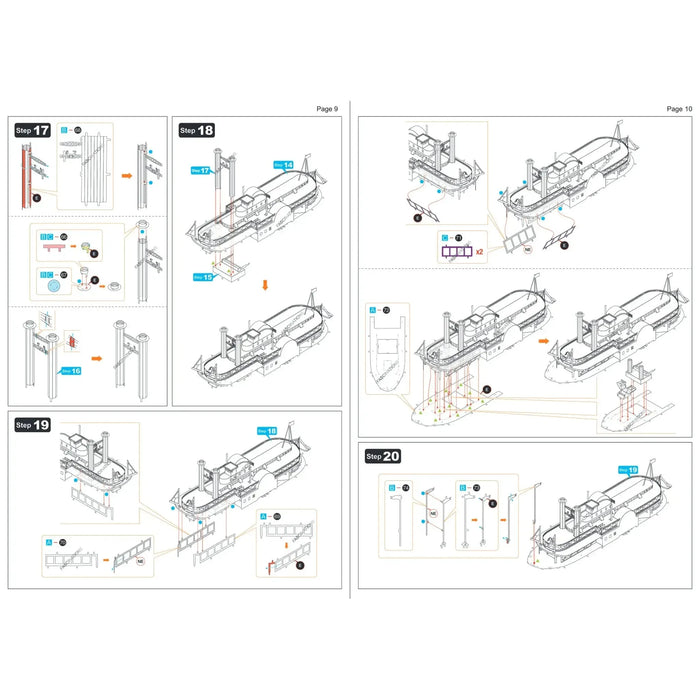 Sultana Steamboat 3D Figure Model Kit (1:624 Scale, Steel, Easy Difficulty) - Fascinations - Metal Earth Series - (2024)