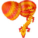 Sunfire Dragon Hatchling Toy Figure with Egg (3D Printed) - Wonderland Workshop