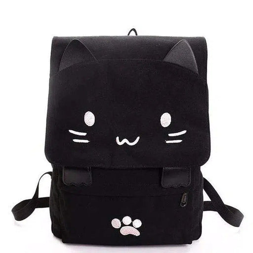 Super Cute Cat Backpack (Black)