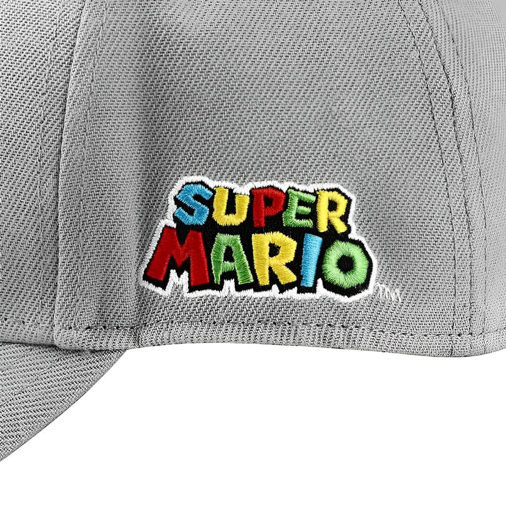 Super Mario Bros. - 1985 Mushroom Kingdom Gray Patch Hat - Bioworld